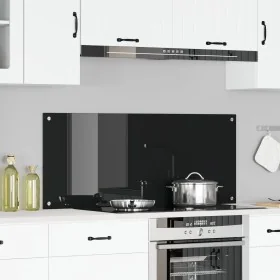 Fondo de Cocina Negro 120x50x0.6 cm de Vidrio Templado de , Herramientas y utensilios de cocina - Ref: Foro24-42001302, Preci...
