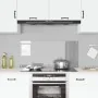 Luz para salpicadero de cocina Gris Claro 110x50x0,6 cm Vidrio Templado by , Kitchen tools and utensils - Ref: Foro24-4200130...