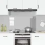 Luz de Respaldo de Cocina Gris Claro 110x60x0,6 cm Vidrio Templado von , Küchengeräte und Utensilien - Ref: Foro24-42001306, ...