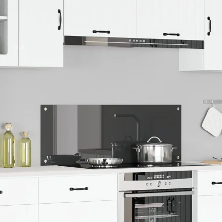 Salpicadero de cocina Gris oscuro 110x40x0,6 cm de Cristal Templado | Foro24.es | Tu tienda online para hogar, jardín y más Foro24.es