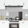 Salpicadero de Cocina Gris Oscuro 110x50x0,6 cm Vidrio Templado | Foro24.es | Tu tienda online para hogar, jardín y más Foro24.es