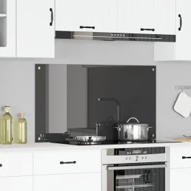 VidaXL Salpicadero de Cocina Gris Oscuro