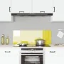 Revestimiento de cocina Amarillo 110x40x0,6 cm de vidrio templado | Foro24.es | Tu tienda online para hogar, jardín y más Foro24.es