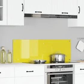 Espalda de Cocina Amarillo 120x40x0,6 cm Vidrio