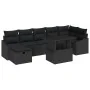 Juego de Sofás de Jardín de 8 Piezas con Cojines Negro Poliratán de , Sofás de exterior - Ref: Foro24-3361182, Precio: 560,77...