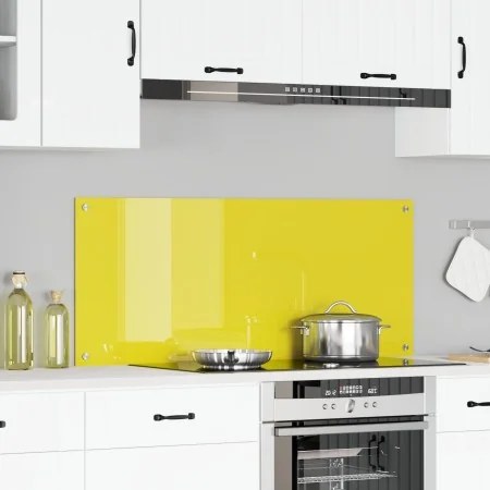 VidaXL Salpicadero de Cocina Amarillo 120x50x0,6 cm Cristal Templado | Foro24.es | Tu tienda online para hogar, jardín y más Foro24.es