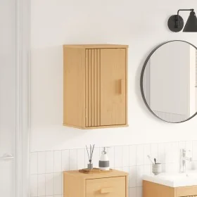 Armario de baño 35x30x55 cm de madera maciza de