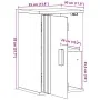 Armario de baño 35x30x55 cm de madera maciza de pino | Foro24.es | Tu tienda online para hogar, jardín y más Foro24.es