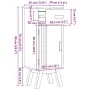 Armario de baño 35x30x90 cm de madera maciza de pino | Foro24.es | Tu tienda online para hogar, jardín y más Foro24.es