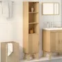 gabinete de baño marrón 35x30x159 cm de madera maciza de pino | Foro24.es | Tu tienda online para hogar, jardín y más Foro24.es