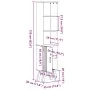 gabinete de baño marrón 35x30x159 cm de madera maciza de pino | Foro24.es | Tu tienda online para hogar, jardín y más Foro24.es