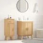 Gabinete base para fregadero 114x43x73,5 cm Madera maciza de pino de , Muebles de baño - Ref: Foro24-42001360, Precio: 85,83 ...
