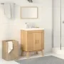 Gabinete base para fregadero 114x43x73,5 cm Madera maciza de pino de , Muebles de baño - Ref: Foro24-42001360, Precio: 85,83 ...