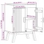 Gabinete base para fregadero 114x43x73,5 cm Madera maciza de pino de , Muebles de baño - Ref: Foro24-42001360, Precio: 85,83 ...