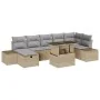 Conjunto de Sofá de Jardín de 8 Piezas con Cojines Beige Ratán de , Sofás de exterior - Ref: Foro24-3361219, Precio: 587,91 €...