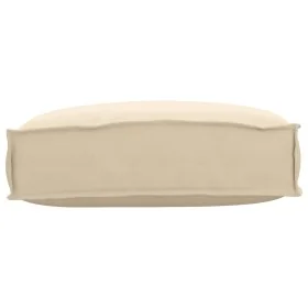 Cojín para Exterior Beige Algodón Mediano Fundas Removibles by , Cushions for chairs and sofas - Ref: Foro24-42001461, Price:...
