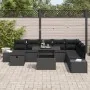 Conjunto de Sofá de Jardín de 9 Piezas con Cojines Negro de Rattan | Foro24.es | Tu tienda online para hogar, jardín y más Foro24.es