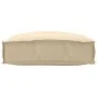 Cojín de Exterior Beige Poliéster 50 cm x 50 cm Reversible by , Cushions for chairs and sofas - Ref: Foro24-42001471, Price: ...