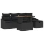 Juego de Sofá de Jardín de 6 Piezas con Cojines de Rattán Poliéster Negro von , Outdoor-Sofas - Ref: Foro24-3361352, Preis: 4...