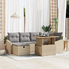 Comprar Conjunto de sofá de jardín de 7 piezas