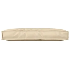Cojín de Palets para Respaldo Beige 80x40x12 cm