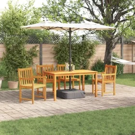 Juego de Comedor de Jardín de 5 Piezas de Madera Sólida de Acacia de , Mesas de jardín - Ref: Foro24-3375637, Precio: 505,91 ...