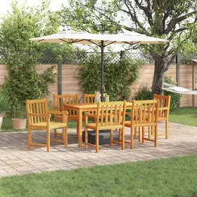 Juego de Comedor de Jardín de 7 Piezas de Madera Sólida de Acacia by , Garden tables - Ref: Foro24-3375638, Price: 675,83 €, ...