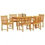 Juego de Comedor de Jardín de 7 Piezas de Madera Sólida de Acacia von , Gartentische - Ref: Foro24-3375638, Preis: 675,83 €, ...