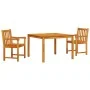 Conjunto de Comedor de Jardín de 3 Piezas en Madera Sólida de Acacia by , Garden tables - Ref: Foro24-3375645, Price: 292,19 ...