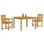 Conjunto de Comedor de Jardín de 3 Piezas en Madera Sólida de Acacia by , Garden tables - Ref: Foro24-3375645, Price: 292,19 ...
