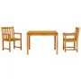 Conjunto de Comedor de Jardín de 3 Piezas en Madera Sólida de Acacia by , Garden tables - Ref: Foro24-3375645, Price: 292,19 ...