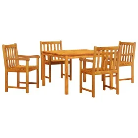 Juego de Comedor para Jardín de 5 Piezas de Madera Maciza de Acacia de , Mesas de jardín - Ref: Foro24-3375646, Precio: 462,2...