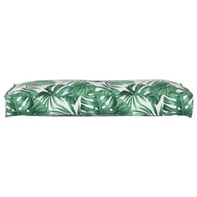 Cojín de palet para respaldo patrón de hojas 120x40x12 cm Tela Oxford de , Cojines para sillas y sofás - Ref: Foro24-42001546...