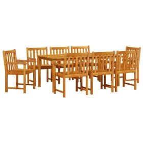 Juego de Comedor para Jardín de 9 Piezas en Madera Sólida de Acacia by , Garden tables - Ref: Foro24-3375648, Price: 926,11 €...