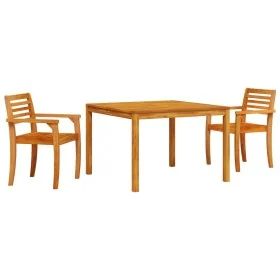 Conjunto de Comedor de Jardín de 3 Piezas de Madera Sólida de Acacia by , Garden tables - Ref: Foro24-3375671, Price: 251,27 ...