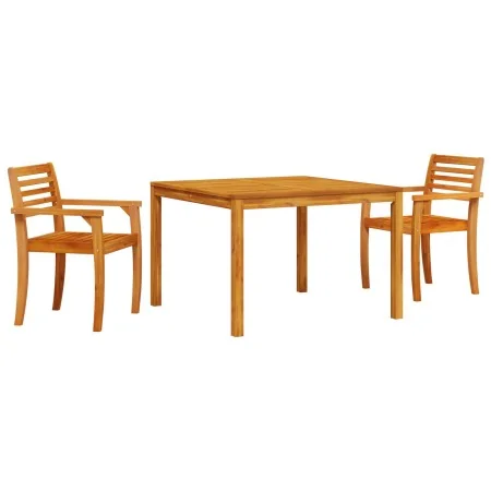 Conjunto de Comedor de Jardín de 3 Piezas de Madera Sólida de Acacia by , Garden tables - Ref: Foro24-3375671, Price: 251,27 ...