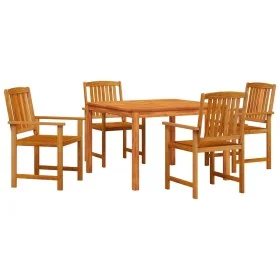 Juego de comedor de jardín de 5 piezas de madera maciza de acacia by , Garden tables - Ref: Foro24-3375685, Price: 406,52 €, ...