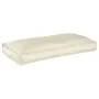 Cojín de Palets para Asiento/Respaldo Crema 120x60x12 cm Tela Oxford de , Cojines para sillas y sofás - Ref: Foro24-42001560,...