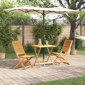 Conjunto de Bistro Plegable de 3 Piezas de Madera Sólida de Acacia de de , Mesas de jardín - Ref: Foro24-3375696, Precio: 186...