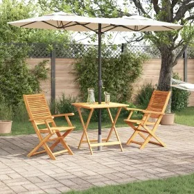 Conjunto de Bistro Plegable de 3 Piezas de Madera de Acacia by , Garden tables - Ref: Foro24-3375697, Price: 207,22 €, Discou...