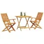 Conjunto de Bistro Plegable de 3 Piezas de Madera de Acacia by , Garden tables - Ref: Foro24-3375697, Price: 207,22 €, Discou...