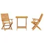 Conjunto de Bistro Plegable de 3 Piezas de Madera de Acacia by , Garden tables - Ref: Foro24-3375697, Price: 207,22 €, Discou...