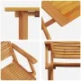 Conjunto de Bistro Plegable de 3 Piezas de Madera de Acacia by , Garden tables - Ref: Foro24-3375697, Price: 207,22 €, Discou...