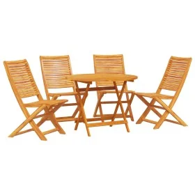 Juego de Comedor de Jardín de 5 Piezas de Madera de Acacia Maciza by , Garden tables - Ref: Foro24-3375700, Price: 309,68 €, ...