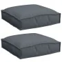 Cojines de palé para asiento 2 pcs Antracita 40x40x8 cm Tela Oxford | Foro24.es | Tu tienda online para hogar, jardín y más Foro24.es