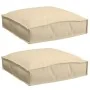 Cojines de Palet para Asiento 2 pcs Beige 40x40x8 cm Tela Oxford | Foro24.es | Tu tienda online para hogar, jardín y más Foro24.es