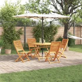 Juego de Comedor de Jardín de 5 Piezas de Madera Sólida de Acacia by , Garden tables - Ref: Foro24-3375708, Price: 346,36 €, ...