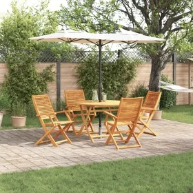 Conjunto de comedor de jardín de 5 piezas de madera maciza de acacia von , Gartentische - Ref: Foro24-3375709, Preis: 418,18 ...