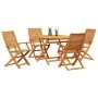 Conjunto de comedor de jardín de 5 piezas de madera maciza de acacia von , Gartentische - Ref: Foro24-3375709, Preis: 418,18 ...