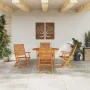 Conjunto de comedor de jardín de 5 piezas de madera maciza de acacia von , Gartentische - Ref: Foro24-3375709, Preis: 418,18 ...